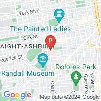 View Map of Castro and Duboce Streets,San Francisco,CA,94114